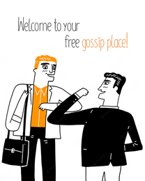 Gossip Place virtual Welcome To The Team eCard greeting