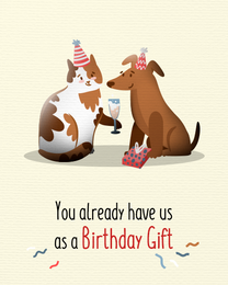 Cute Cats online Birthday Card | Virtual Birthday Ecard