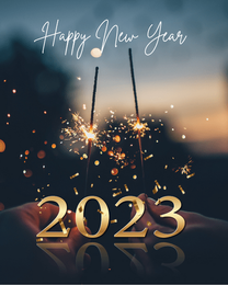 Great Celebration online New Year Card | Virtual New Year Ecard