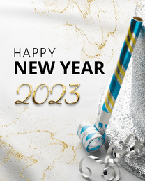 Confetti online New Year Card | Virtual New Year Ecard