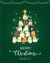 Cats  online Christmas Card | Virtual Christmas Ecard