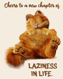 Laziness online Funny Retirement Card | Virtual Funny Retirement Ecard