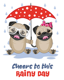 Rainy Day online Cheers Card