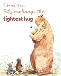 Tightest Hug online Good Luck Card | Virtual Good Luck Ecard
