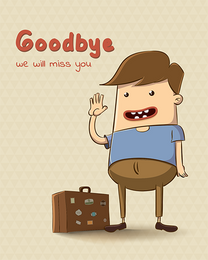 Miss You virtual Good Luck eCard greeting