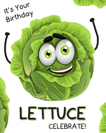 Lettuce Smile online Birthday For Her Card