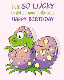 So Lucky online Birthday For Him Card | Virtual Birthday For Him Ecard