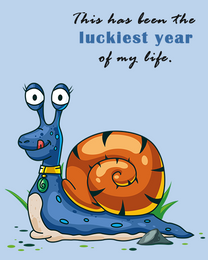 Luckiest Year virtual Anniversary eCard greeting