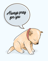 Pray For You online Pet Sympathy Card