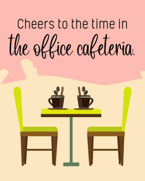 Office Cafeteria virtual Business Thank You eCard greeting