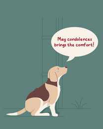 Brings The Comfort online Pet Sympathy Card | Virtual Pet Sympathy Ecard