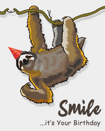 Monkey Smile virtual Birthday eCard greeting