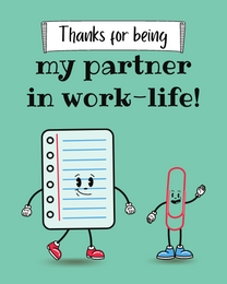 Work Life online Business Thank You Card | Virtual Business Thank You Ecard