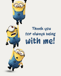 With Me virtual Thank You eCard greeting