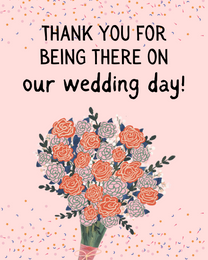 Our Day virtual Wedding Thank You eCard greeting
