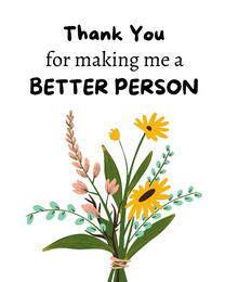 Better Person online Teacher Thank You Card | Virtual Teacher Thank You Ecard