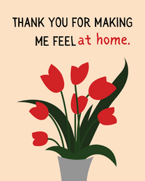 At Home virtual Business Thank You eCard greeting