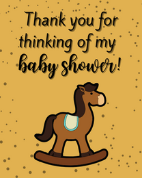 Thinking Of Me virtual Baby Shower Thank You eCard greeting