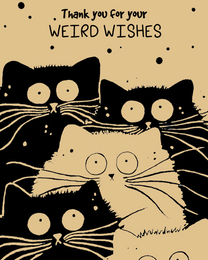 Weird Wishes online Funny Thank You Card | Virtual Funny Thank You Ecard