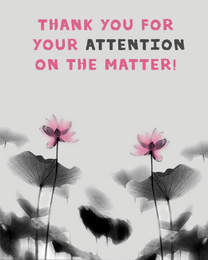 Your Attention virtual Employee Appreciation eCard greeting