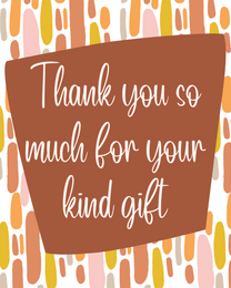 Kind Gifts online Baby Shower Thank You Card | Virtual Baby Shower Thank You Ecard