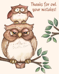 Your Mistakes virtual Thank You eCard greeting