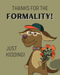 Formality online Business Thank You Card | Virtual Business Thank You Ecard