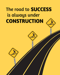 Under Construction online Motivation & Inspiration Card | Virtual Motivation & Inspiration Ecard