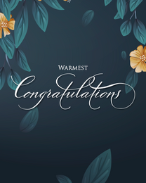 Warm Wishes online Congratulations Card