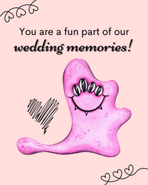 Fun Memories online Wedding Thank You Card