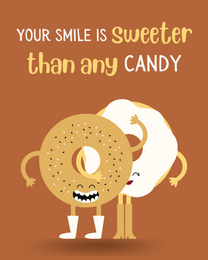 Sweeter Smile virtual Valentine eCard greeting