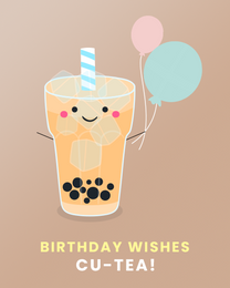 Cup Tea online Birthday For Her Card | Virtual Birthday For Her Ecard
