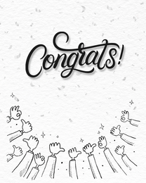 Hands online Congratulations Card | Virtual Congratulations Ecard