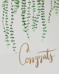 Leaves online Congratulations Card