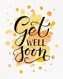 Typography online Get Well Soon  Card | Virtual Get Well Soon  Ecard
