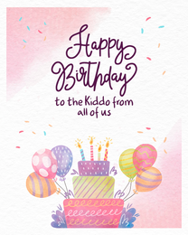 Kiddo online Kids Birthday Card | Virtual Kids Birthday Ecard