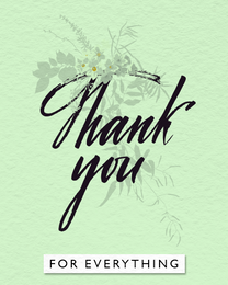 For Everything online Thank You Card | Virtual Thank You Ecard