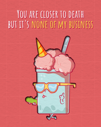 My Business online Funny Birthday Card