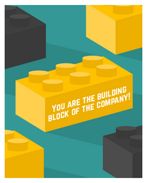 Building Block online Employee Appreciation Card