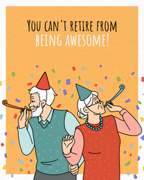 Being Awesome virtual Retirement eCard greeting