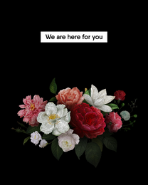 Here For You virtual Sympathy eCard greeting