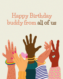 Buddy virtual Birthday eCard greeting