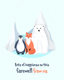Bear Wolf online Farewell Card | Virtual Farewell Ecard
