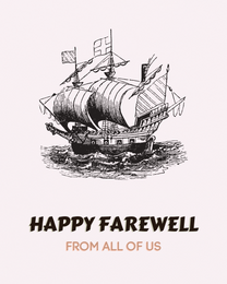 Bon Voyage virtual Farewell eCard greeting