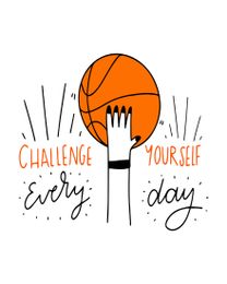 Challenge Yourself online Motivation & Inspiration Card | Virtual Motivation & Inspiration Ecard
