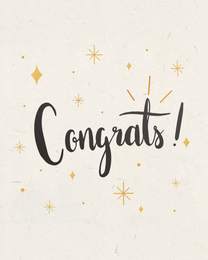 Congrats Stars online Congratulations Card | Virtual Congratulations Ecard