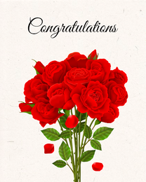 Flower Bouquet virtual Congratulations eCard greeting