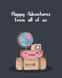 Happy Adventure online Retirement Card | Virtual Retirement Ecard