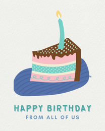 Candle Cake virtual Birthday eCard greeting