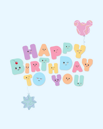 Balloons virtual Birthday eCard greeting